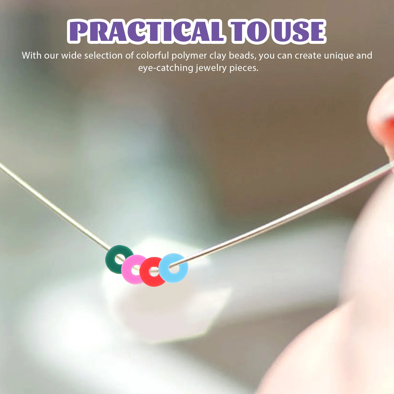 

2 Boxes Clay Beads Polymer Loose Beads Soft Clay Pieces DIY Bracelet Jewelry Making Accessories Jewelry Accessories