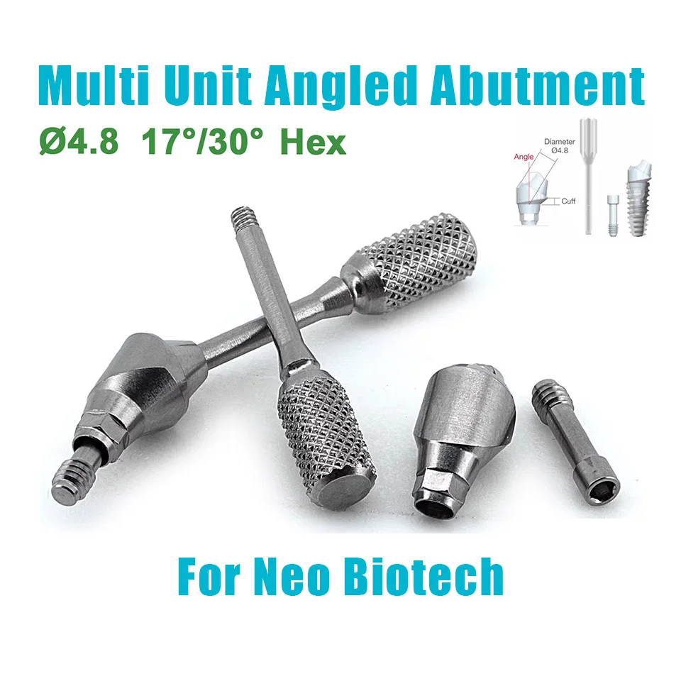 10Pcs For Neo Biotech Multi Unit Angled Abutment Ti Base Custom Parts Compatible OEM ODM Made in China Supplies Factory Direct
