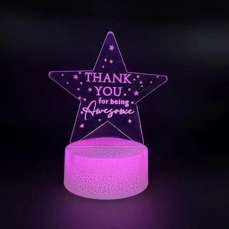 Creative  Colorful Star Light Bedroom Bed Led NightLight Cute Children Birthday Gift Girl