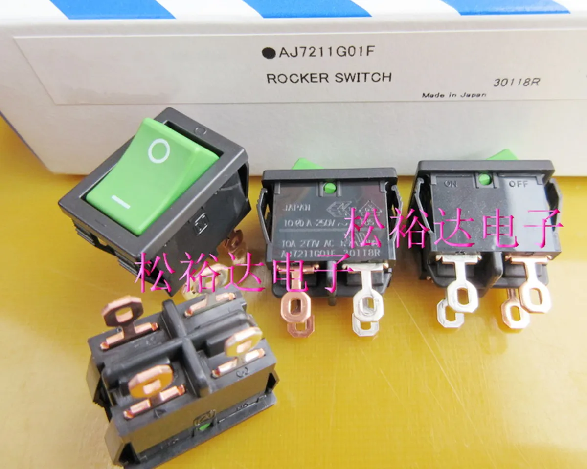 

Оригинальный новый 100% AJ7211G01F кулисный переключатель, 2-ступенчатая 4-контактная панель 21x15 мм