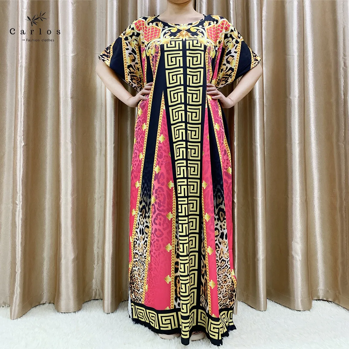 New Flower Sleeve African Dresses For Women Muslim Abaya Dubai Turkey Muslim Fashion Hijab Cotta Dress American Islam Clothing