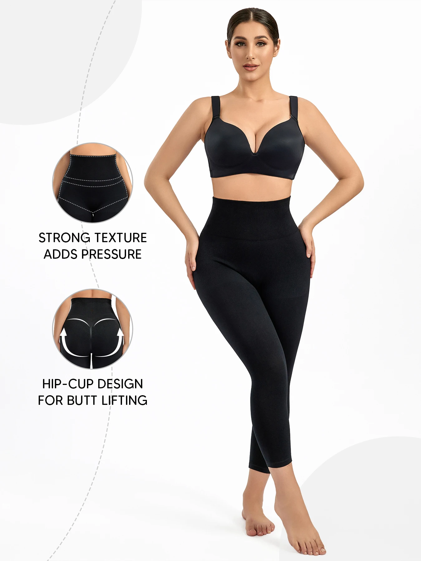 

Леггинсы для женщин, корректирующее белье с высокой талией, леггинсы, непрозрачные компрессионные брюки для тренировок