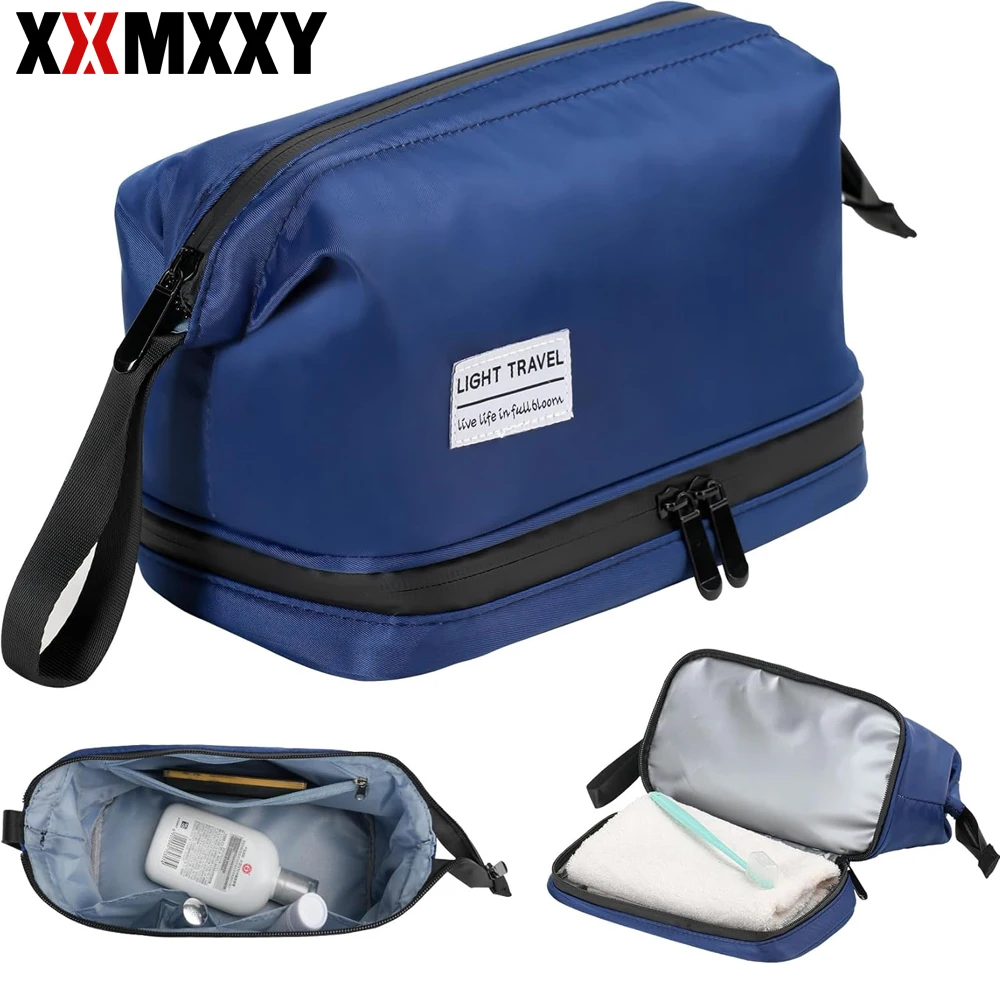 Hanging Men's Toiletry Bag Large Waterproof Cosmetic Bags Travel Organizer Lady Toiletries Makeup Toilet Foldable Bathroom Kit