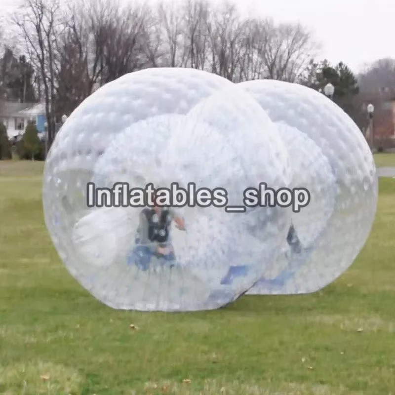 2.5M Zorb Ball Human Hamster Balls Inflatable for Land Walking Hydro Water Zorbing Games Adult Outdoor Grass Game