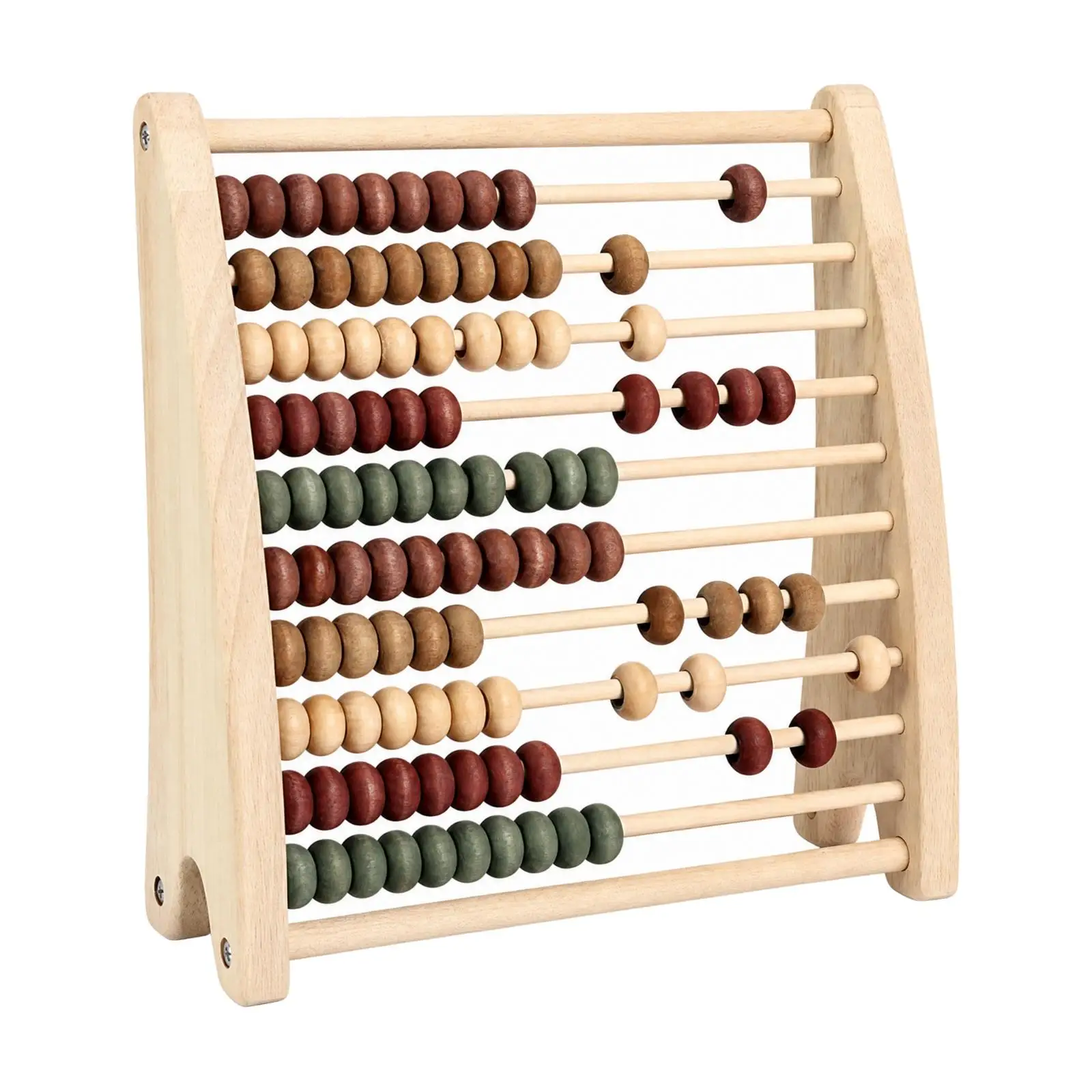 Arithmetic Rack Wooden Abacus for Children Solid Wood Counting Frame Toy Educational Math Manipulative for Elementary Practice
