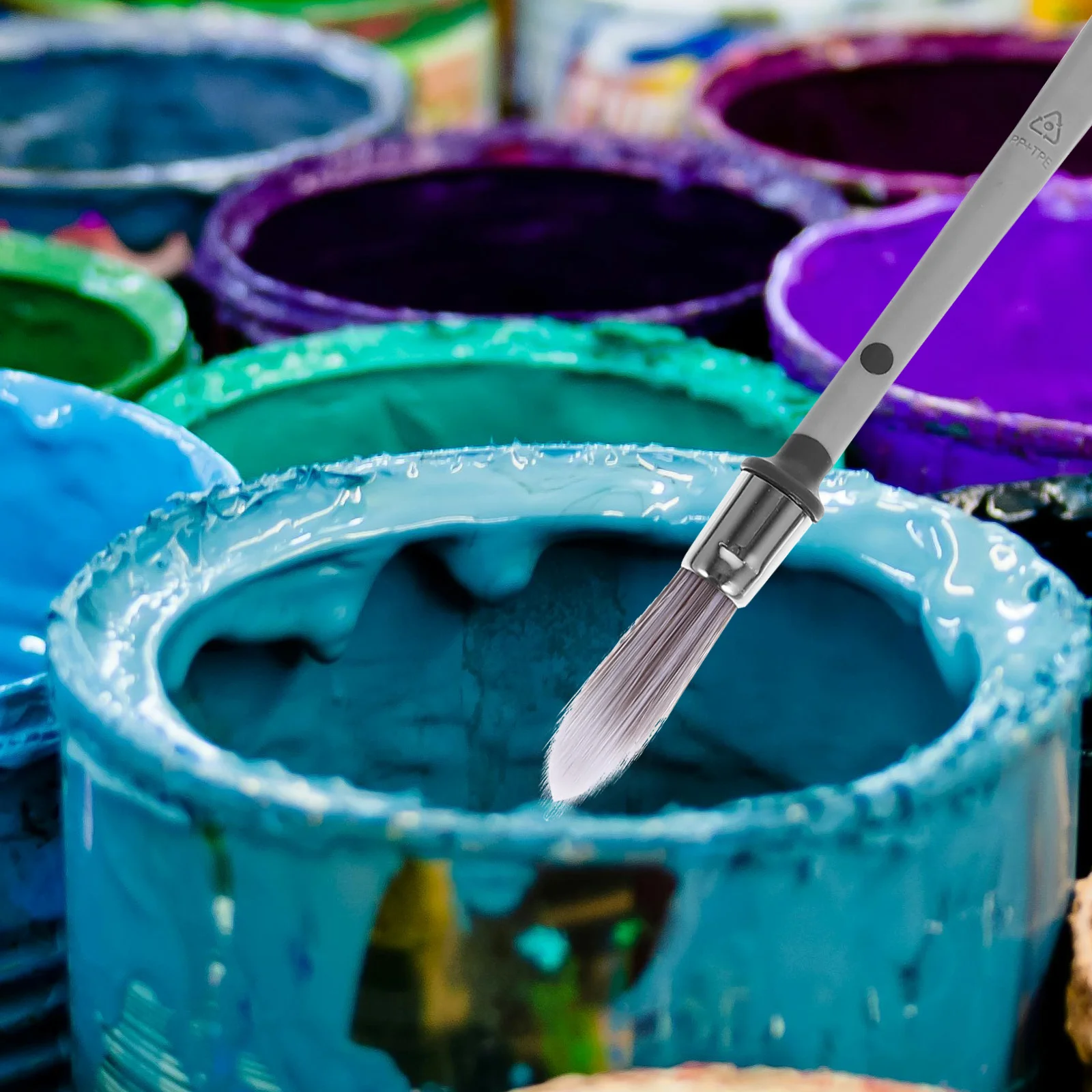 

3 шт. кисти для рисования, масляная кисть, мягкая щетина, портативная деревянная ручка, многофункциональные инструменты для рисования для стены, мебели, искусства