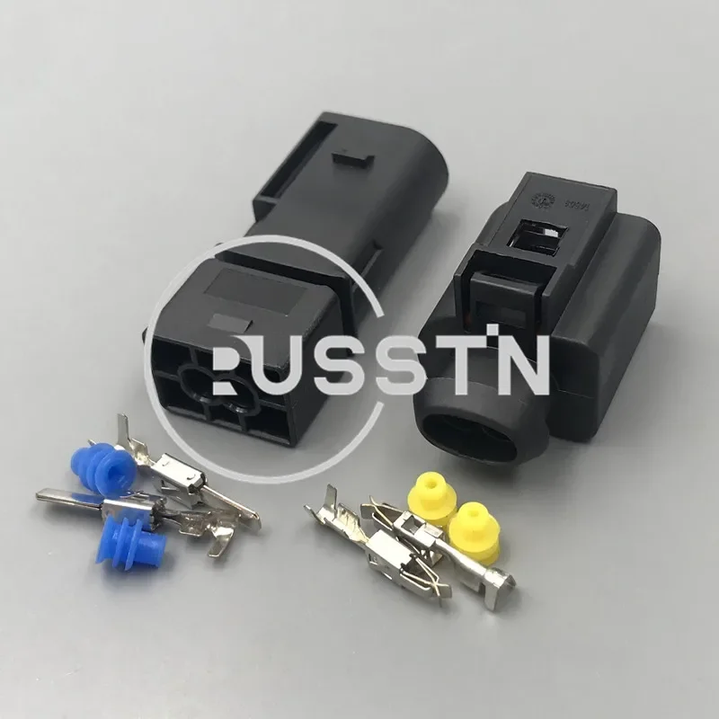 1 Set 2 Hole Sealed Engine Speaker Housing Automotive Generator Plug Socket AC Assembly For VW Magotan Sagitar CC 1J0973772