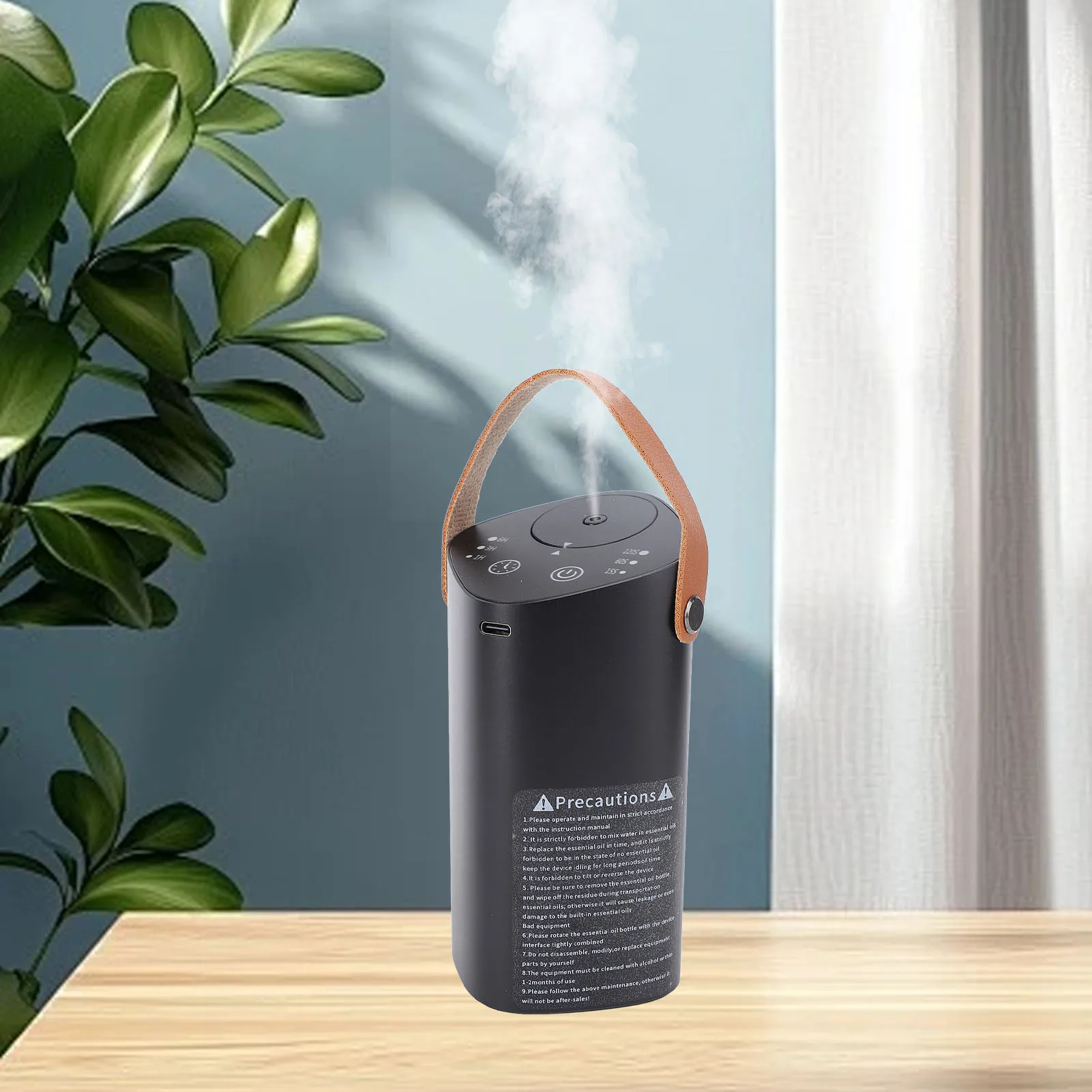 

Безводный диффузор эфирного масла, алюминиевый тихий портативный автомобильный диффузор аромата, машина для ароматерапии с таймером для спальни