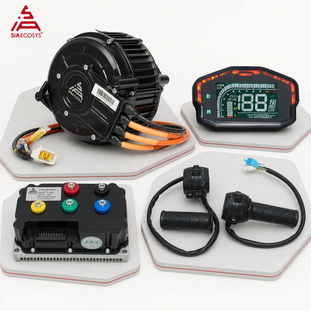 Mid Drive Motor Kit 72V 5000W - QS MOTOR QS165 V2, Kit Motor