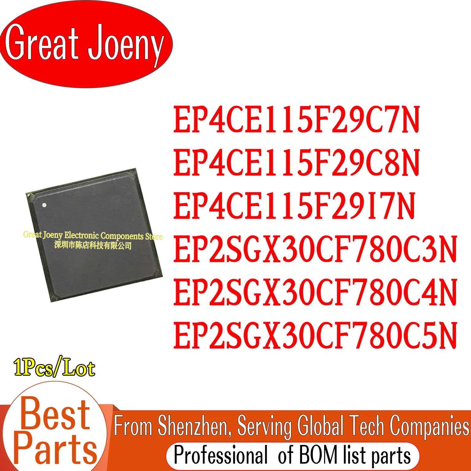 

EP4CE115F29C7N EP4CE115F29C8N EP4CE115F29I7N EP2SGX30CF780C3N EP2SGX30CF780C4N EP2SGX30CF780C5N IC Chipset BGA-780