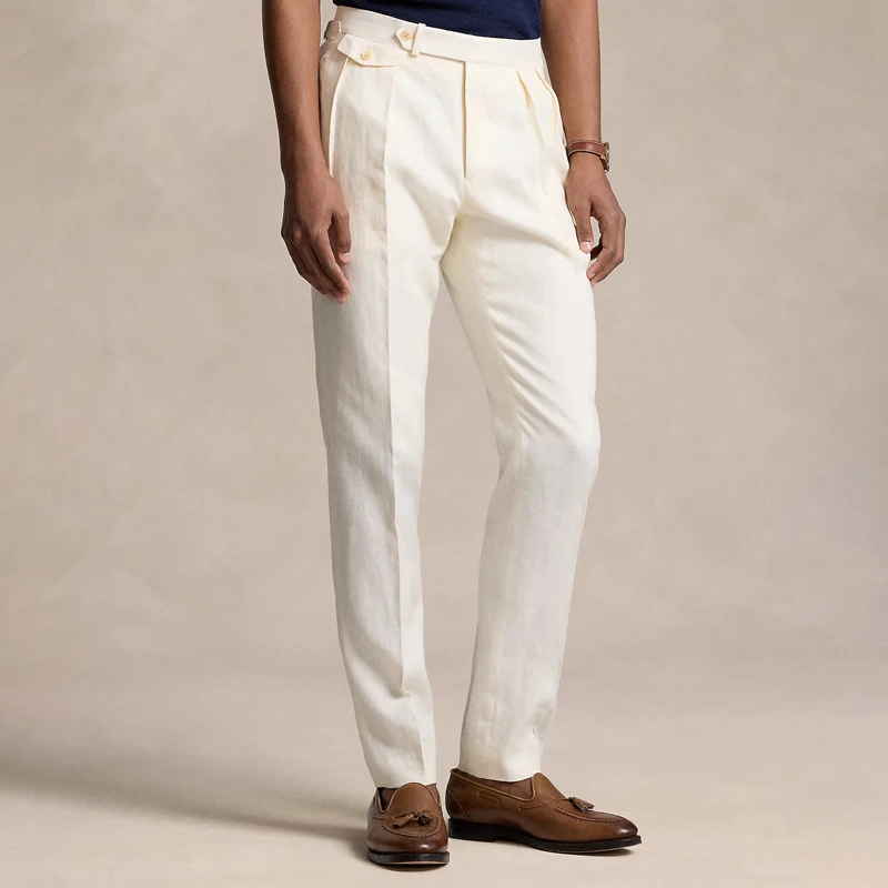 Blue Men\'s Pants 2024 Spring and Autumn New Product British Fashion Elegant Style Classic Gentleman Customized Pants for Men