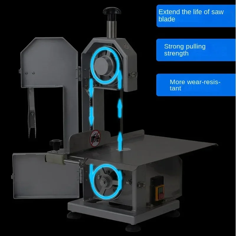 J120 Maszyna do cięcia kości Piła do kości Krajalnica do mrożonego mięsa Komercyjna maszyna do cięcia kłusaków/włynek/ryba/mięsa/szczelki 220V