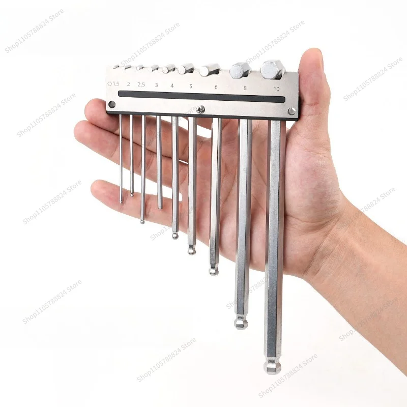 For Hex Socket Wrench Rack, Wall Hanging Rack, Metal Square Hole Storage Rack, Carpentry Tool Hanging