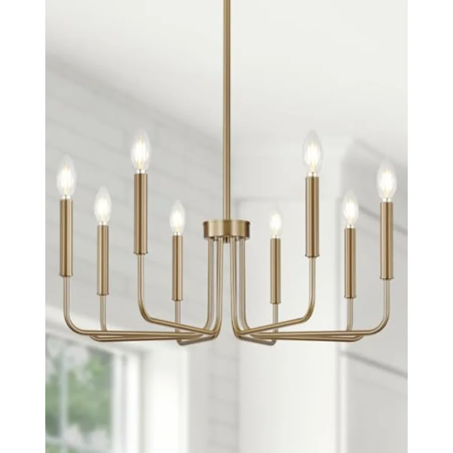 

Dining Room Light Fixture: Champagne Bronze Chandelier, Modern Gold Finish, 28 Vintage Design for Bedroom, Kitchen Island, Foye