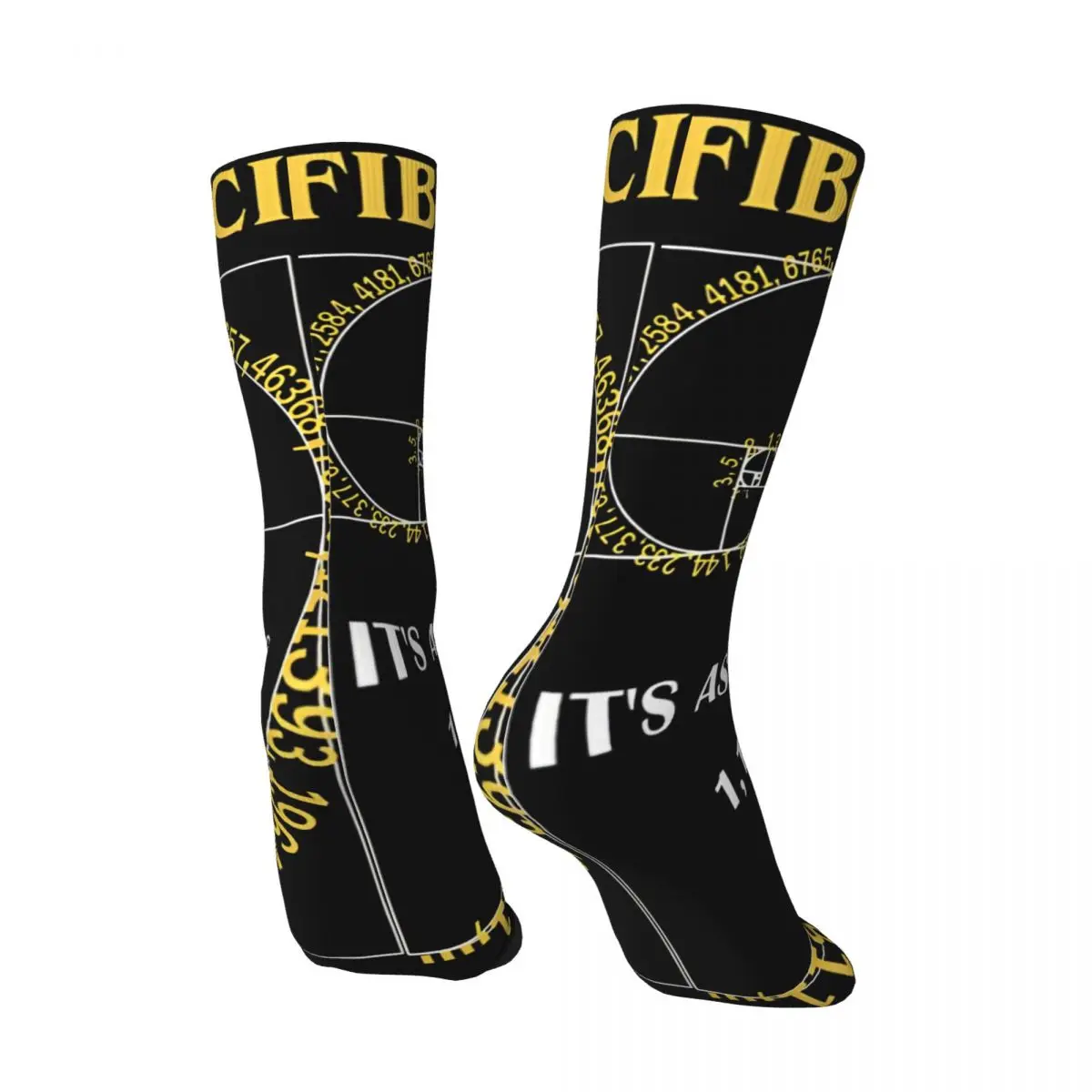 Hip Hop Vintage Awesome Crazy Men's compression Socks Unisex Fibonacci Harajuku Seamless Printed Funny Novelty Happy Crew Sock