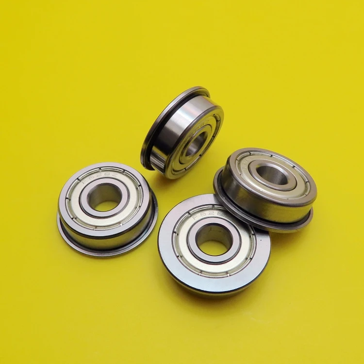 Free Shipping NBZH 10pcs High Quality ABEC-3 Z2V1  Flange Bushing Ball Bearings F628ZZ 8*24*8 Mm