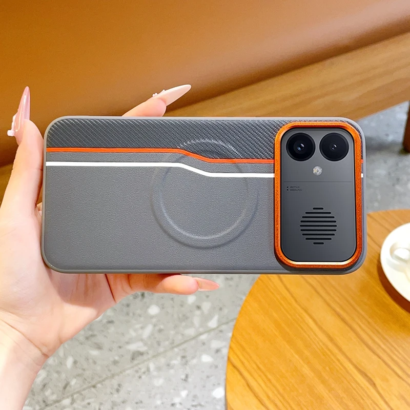 

For Xiaomi Redmi K90 Max Case ELVEV Hard PC + Premium PU Leather Anti-fingerprint Magnetic Phone Cover