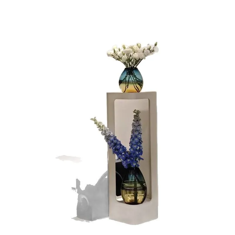 

Cream wind multi-layer flower stand Floor-to-ceiling living room Balcony Wrought pot stand Fashion