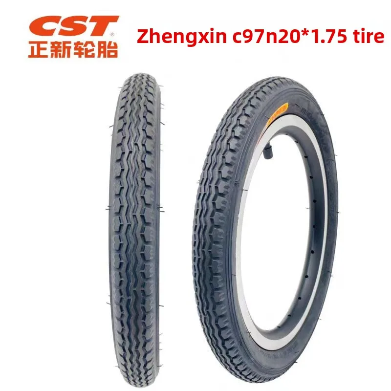 Neumático de Bicicleta CST C97N 20x1.75, Neumático Exterior Plegable para Bicicleta BMX, Bicicleta Plegable de Ciudad y Viaje