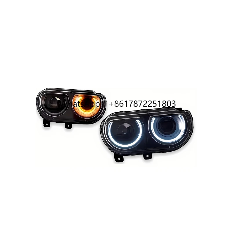 Autolichter LED-Scheinwerfer Scheinwerfer Montage 2008-2014 SRT R/T Sequentielle Auto-Frontlampe für Dodge Challenger