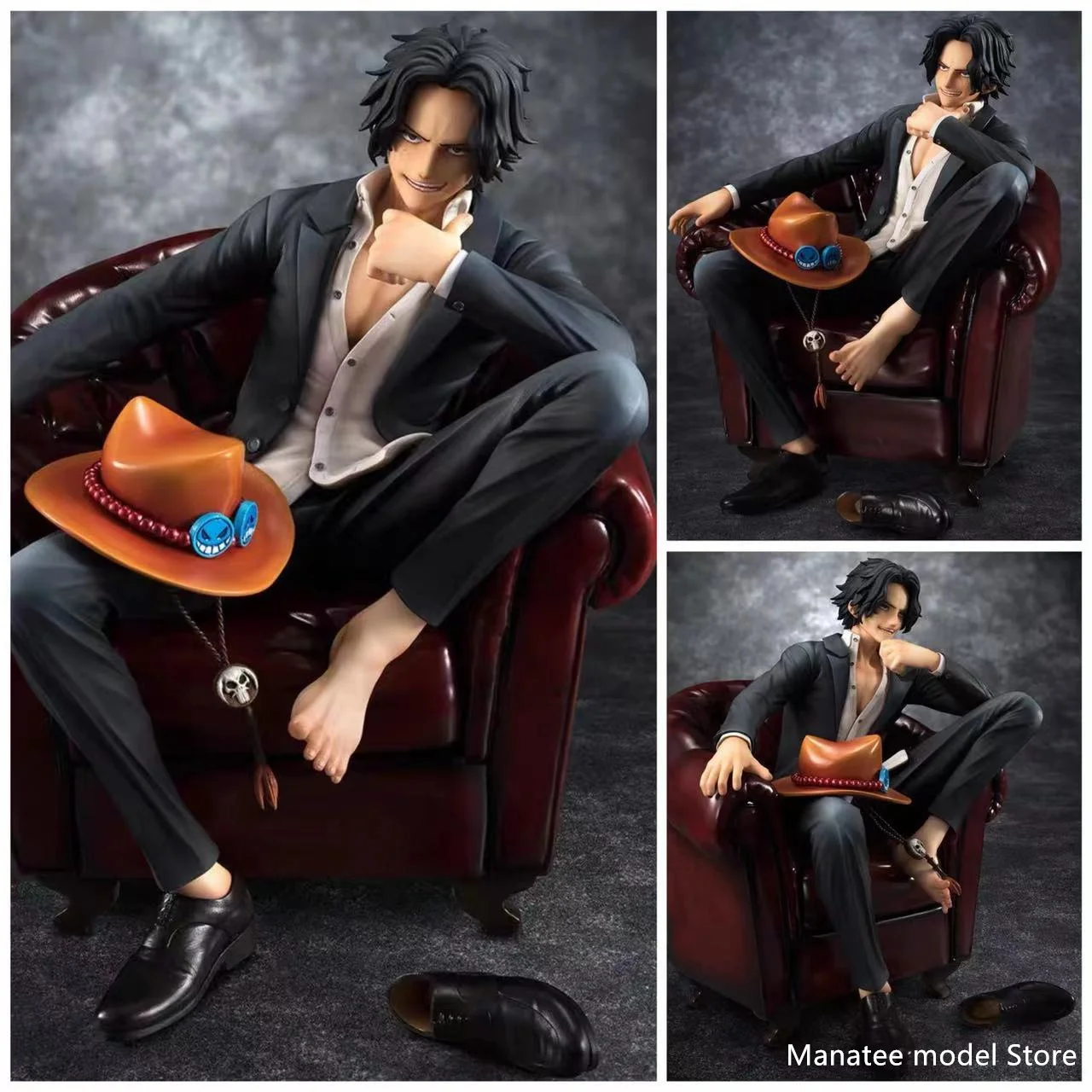 

MegaHouse Original One Piece POP SOC 1/8 Portgas D. Ace PVC Action Figure Anime Figure Model Toys Collection Doll Gift