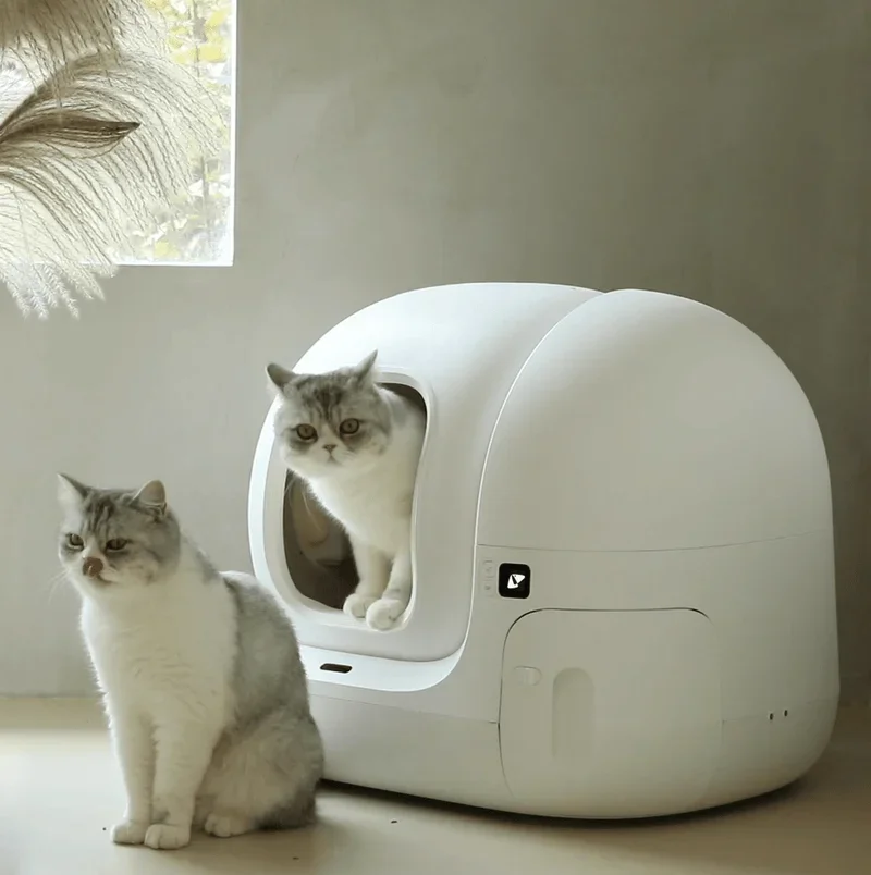 Intelligent Self-cleaning Automatic Cat Litter Box With App Full Version PURA MAX PURAMAX Indoor Control Pet Waste Disposal