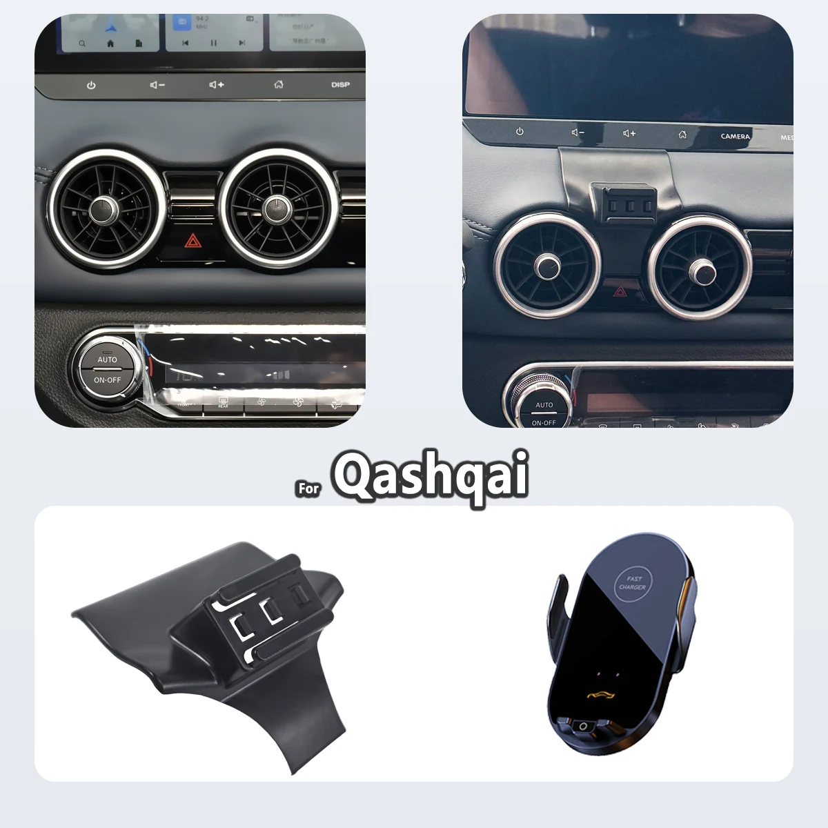 

Специальный держатель телефона для Nissan Qashqai J12 2025, магнитное автомобильное крепление для телефона, интеллектуальное невидимое основание, аксессуары для интерьера