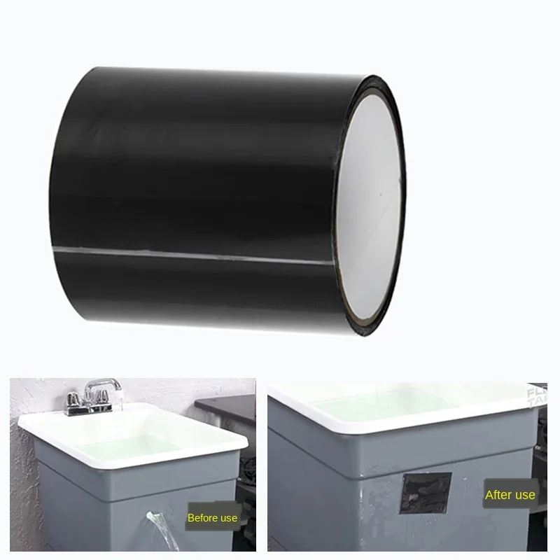 1.5m Super Strong Fiber Waterproof Tape Stop Leak Seal Repair Tape Performance Self Tape Fiberfix Adhesive Tape PE tube PVC etc