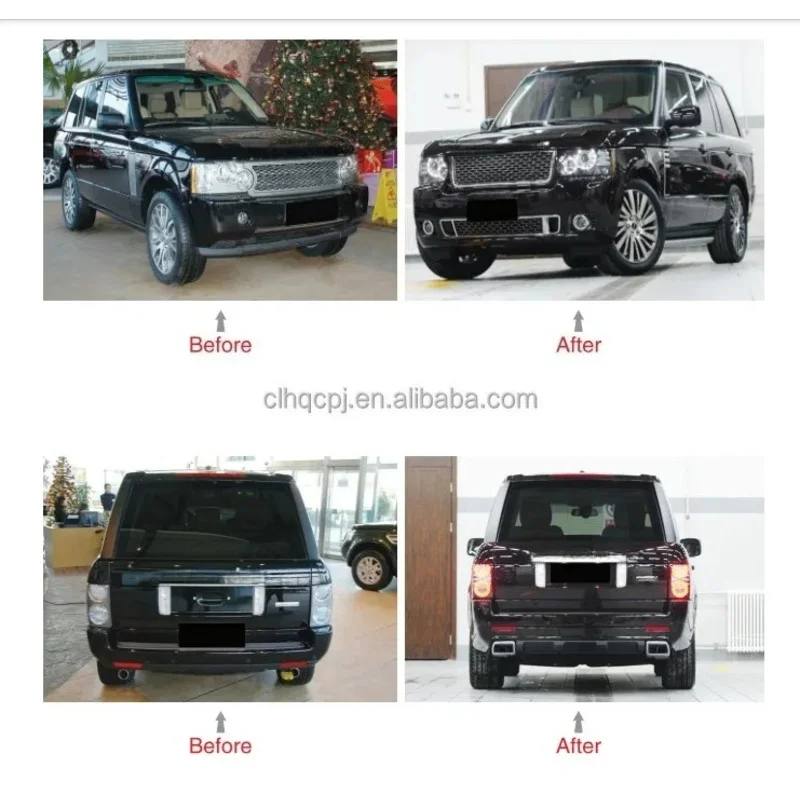 

For 2010-2012 Base Upgrade to Autobiography Version Low to High Front and Rear Bumper Completely Body Kit