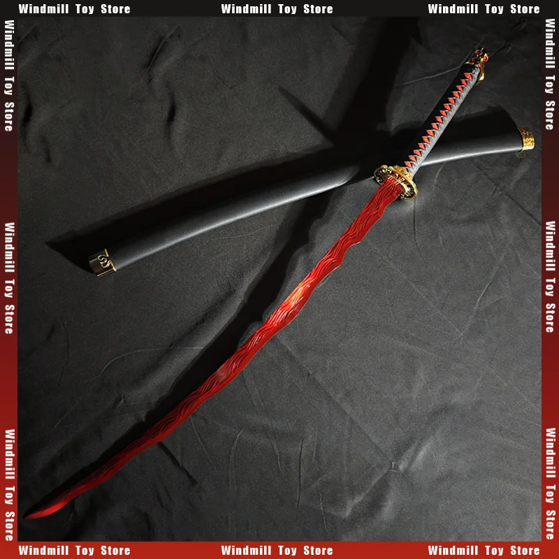 1：1 Rivers of Blood Sword 116cm Model Wooden Unsharpened Knife Game Peripherals Cosplay Desktop Model Ornament Collection