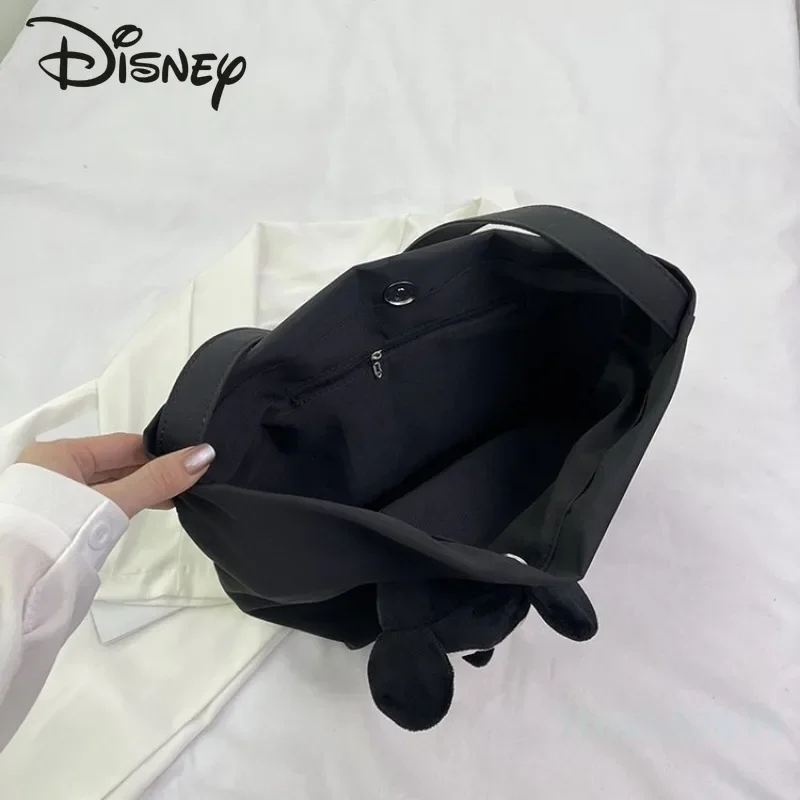 Disney Mickey 2024 New Women's Handbag Fashion High Quality Women's Shoulder Bag Cartoon Versatile Casual Girl Storage Bag