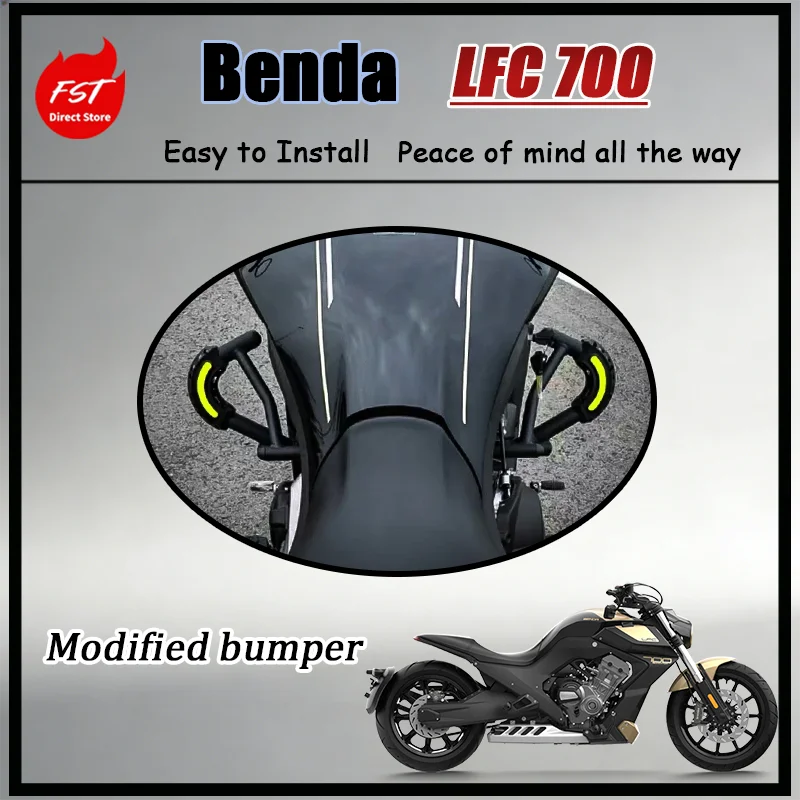 

For Benda LFC700 High-Strength Racing Style Crash Bars Anti-Fall Anti-Scratch Engine & Fairing Guard Direct Bolt-On Kit​