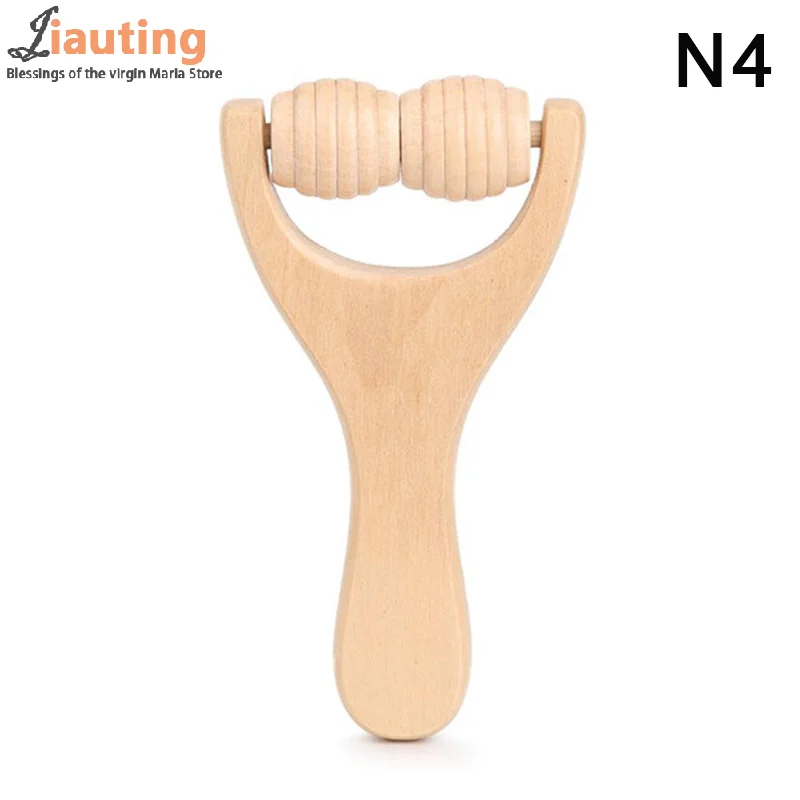 

Wooden Roller Massager Therapy Body Massager Face Shoulder Neck Hand Push Rolling Massager Body Soothing Relaxing Massage Tools