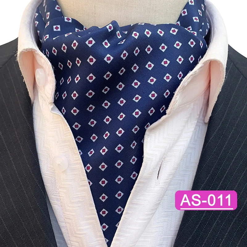 2023 Elegante Herren Ascot Krawatte Plaid Floral Krawatten Für Mann Polyester Jacquard Gewebte Krawatte Für Hochzeit Business Party Zubehör
