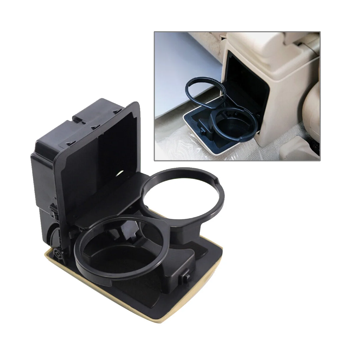 Car Console Rear Cup Holder 66150SA100ND for Subaru Forester Imprezas Saab 2003-2008 Rear AC Air Outlet Drink Holder,B