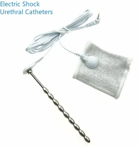 Catheter Dilator Medical Themed Sex Toys For Men Masturbator Accessory Electro Shock Metal Penis Plug Cock Ring Urethral Sound