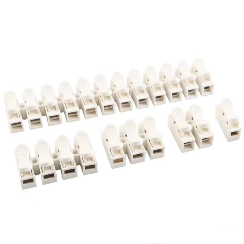 10PCS Quick Wire Connectors For Home Electrical Led Light CH 1/2/3/4/5/6/12 Pin Conductor Splice Terminals Block wiring Conector