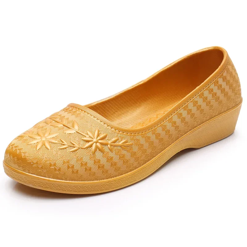 Moda donna carino leggero primavera estate Slip on mocassini piatti antiscivolo Lady Casual Hotel cucina scarpe da lavoro Zapatos A257