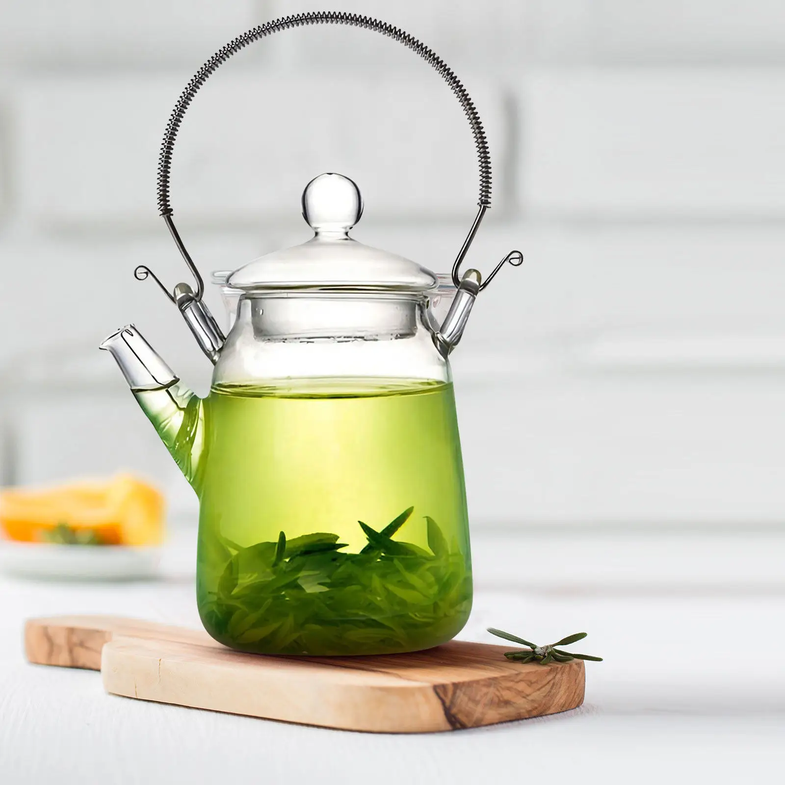 

Большой кувшин из нержавеющей стали с прозрачной крышкой для горячего чая, холодной воды, сока, для дома