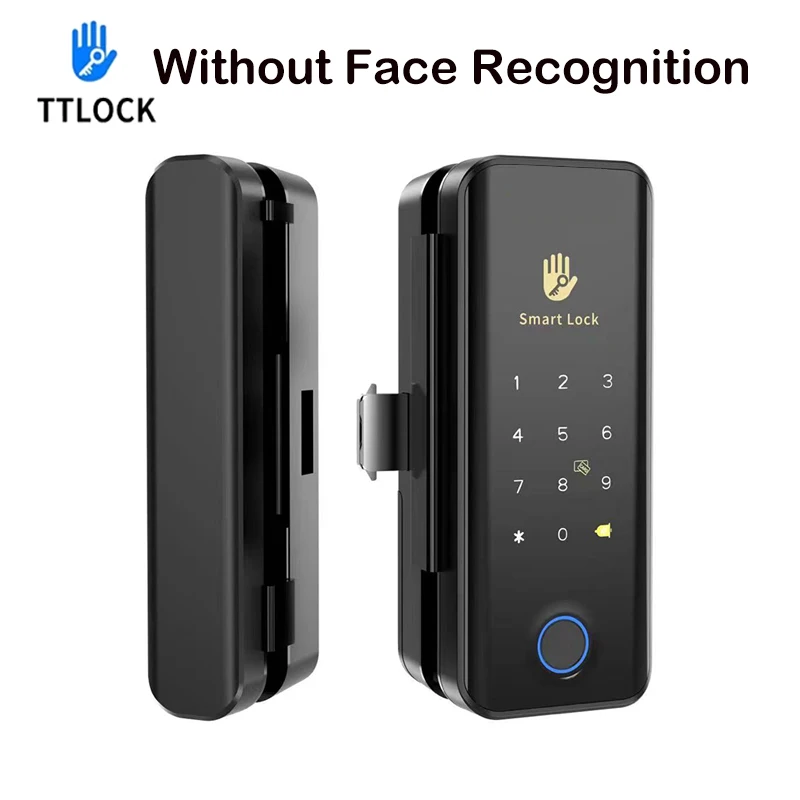 Face Recognition Smart Lock Infrared Sensor TTLOCK APP WIFI Biometric Electronic Fingerprint Unlock Glass Door Lock Wooden Door