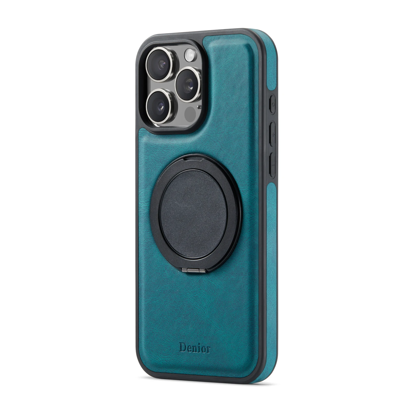 เคสหนังหรูหราสำหรับโทรศัพท์มือถือ iPhone 13 14 15 16 17 Pro Max Plus 17 AiR พร้อมขาตั้งแม่เหล็กและฝาป้องกัน