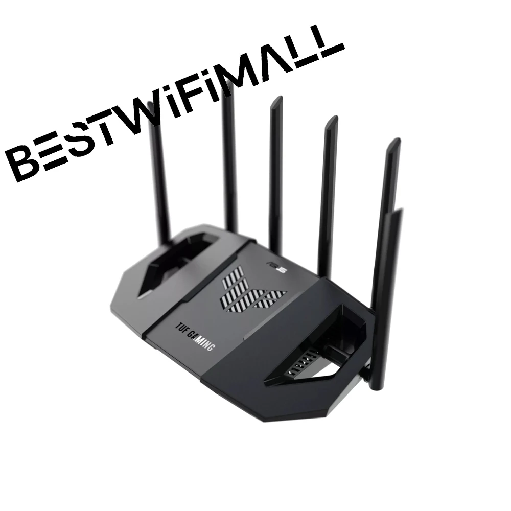 ASUS TUF-BE6500 Dual-Band BE6500 WiFi 7 AiMesh Router 2.5G Port x4, HyperFibre Ready 802.11BE Support OFDMA VPN PPPoE QoS IPv6