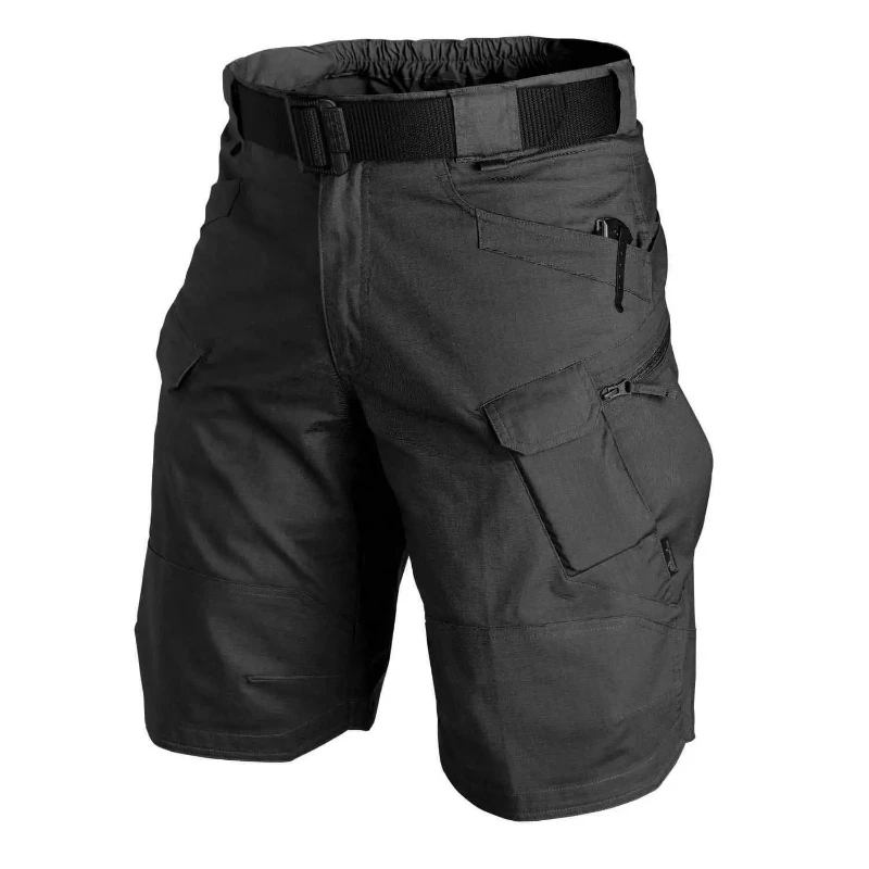 Men Multi Pocket Cargo Shorts Quick Dry Outdoor Casual Summer Shorts, Belt Not Included view 2