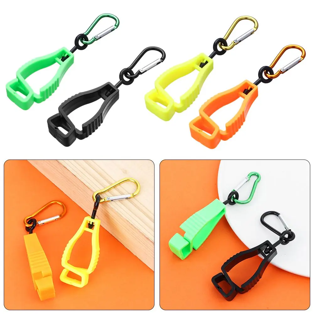 Outdoor 6 Colors Safety Work Tools Guard Labor Clamp Grabber Catcher Glove Clip Grabber Holder Hanger