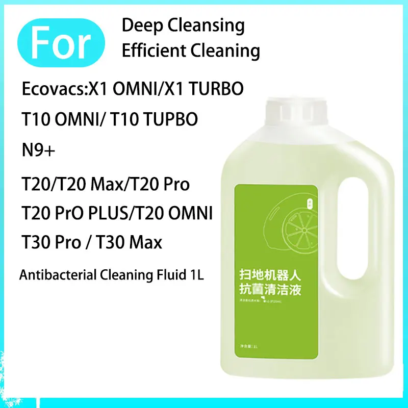 Window Cleaning Liquid for Ecovacs, Window Cleaning Agent, 1L, W1PRO, Window Glass, Água W920, W880, Peças de aspirador