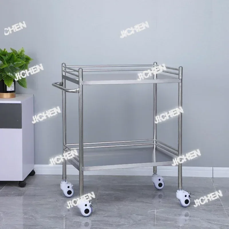 

Medical treatment stainless steel instrument table thickening instrument operating room cart