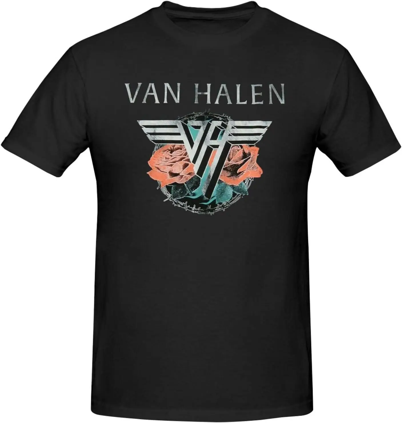 

Van.1986 Halen Vintage T Shirts Womens Mens Casual Short Sleeve Cotton Tops