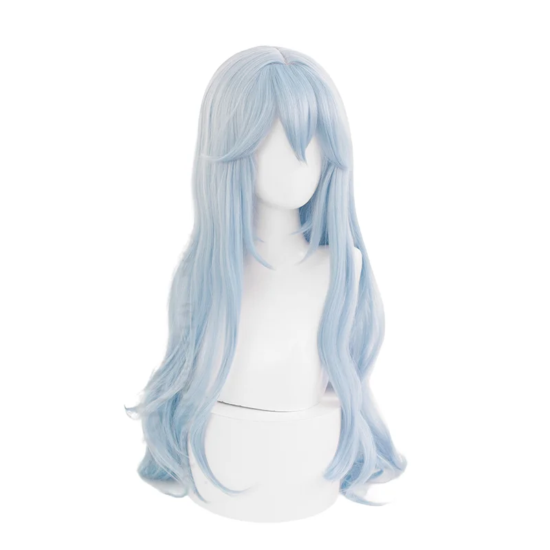 Anime EVA Ayanami Rei Cosplay Wig 100CM Light Blue Long Heat-resistant Synthetic Hair Halloween Party Anime Cosplay Wigs+wig Cap