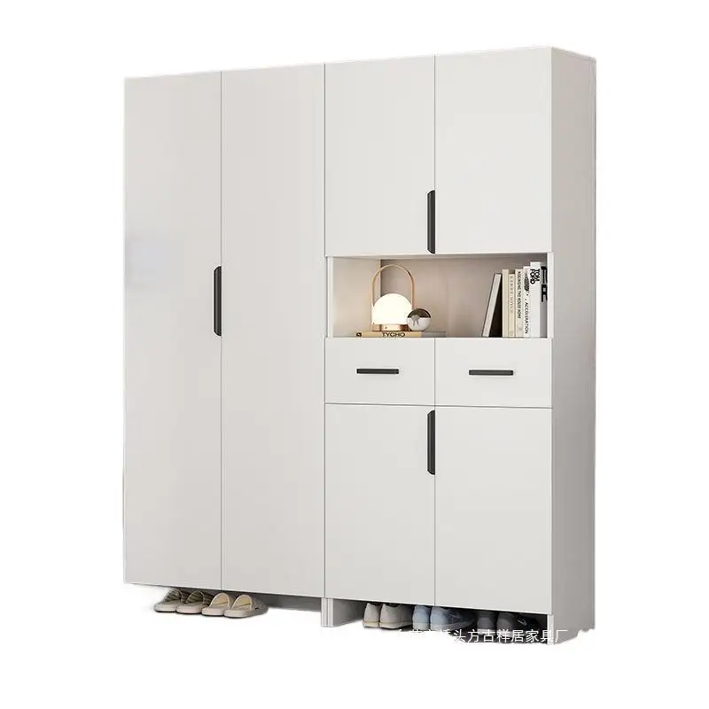

Light luxury home shoes, entrance cabinet integrated household two-in-one storage cabinet