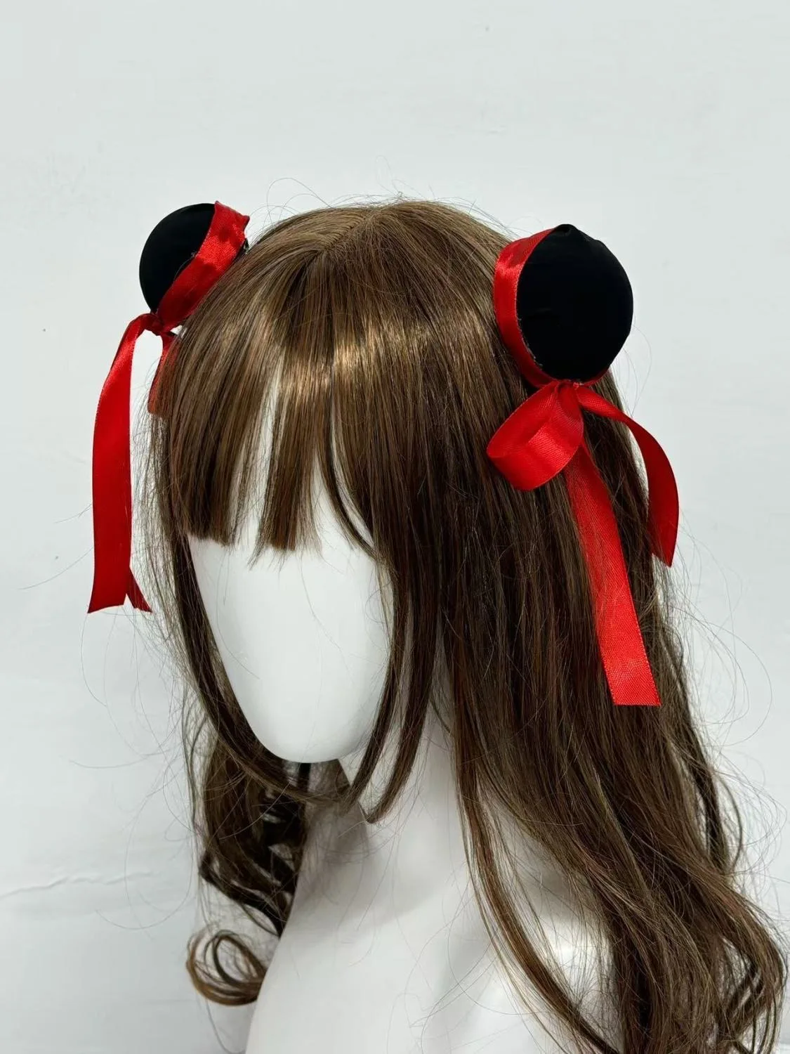 여성 하라주쿠 Steampunk Anime Bun Headwear 귀여운 Nezha 국립 스타일 헤어 클립 액세서리 Y2K 로리타 걸스 고딕 머리핀